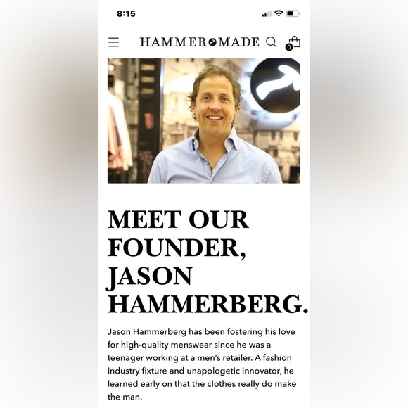 HAMMER MADE Button Down Dress Shirt.
Size 42/16.5. Made in Italy. - Picture 10 of 10